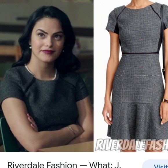 J. CREW | Checkered flutter dress tweed maroon red sz 16 - Picture 4 of 9